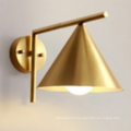 European style Nordic luxury indoor art decoration wall light copper metal wall lamp